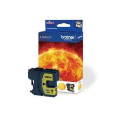 Brother LC980YBP - Giallo - originale - blister - cartuccia d'inchiostro - per Brother DCP-145, 163, 165, 195, 365, 373, 375, 377, MFC-250, 255, 290, 295, 297